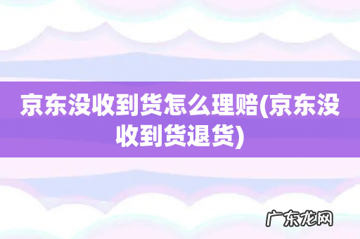 京东没收到货退货 京东没收到货怎么理赔
