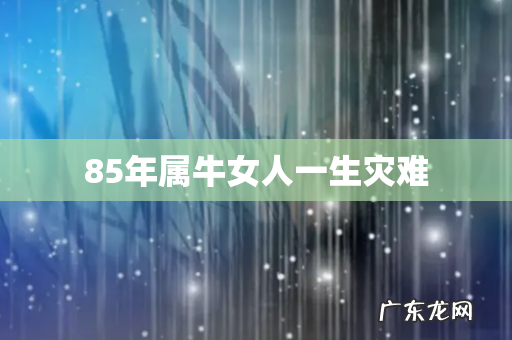 85年属牛女人一生灾难