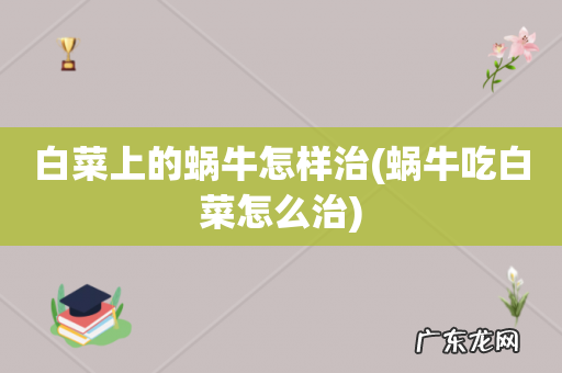 蜗牛吃白菜怎么治 白菜上的蜗牛怎样治