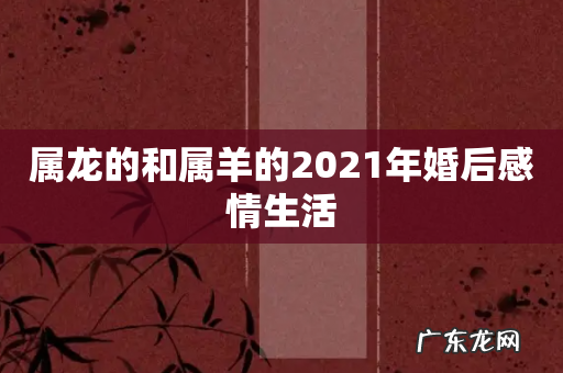 属龙的和属羊的2021年婚后感情生活