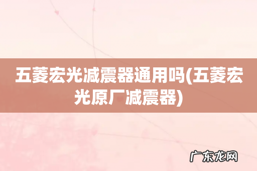 五菱宏光原厂减震器 五菱宏光减震器通用吗