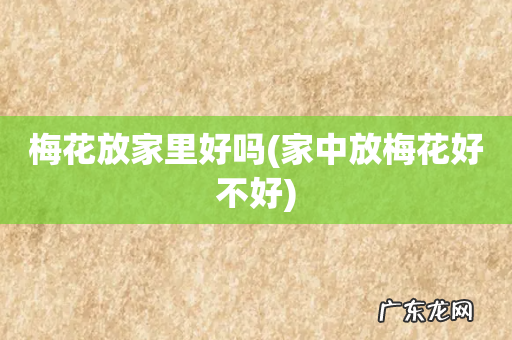家中放梅花好不好 梅花放家里好吗