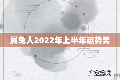 属兔人2022年上半年运势男