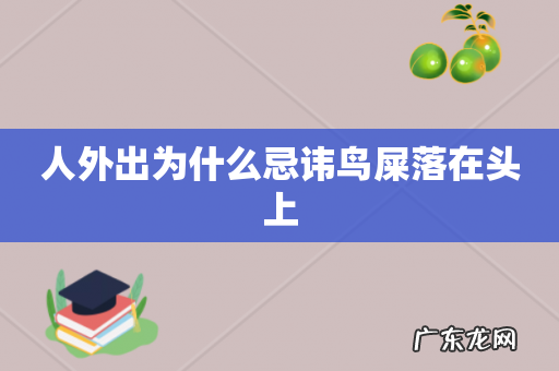 人外出为什么忌讳鸟屎落在头上