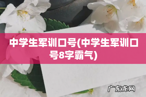 中学生军训口号8字霸气 中学生军训口号