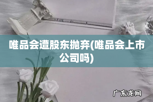 唯品会上市公司吗 唯品会遭股东抛弃