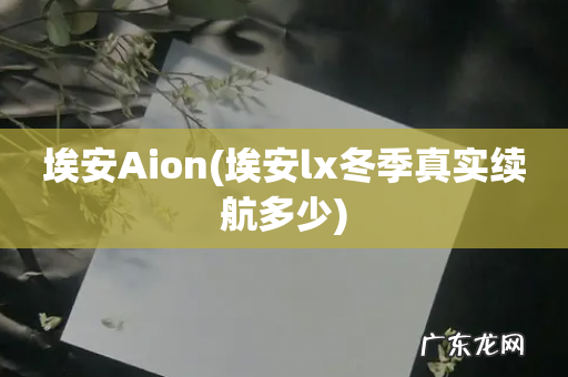 埃安lx冬季真实续航多少 埃安Aion