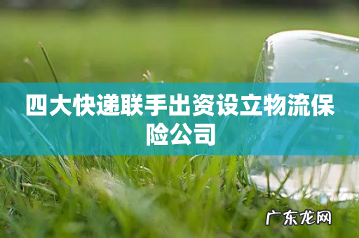 四大快递联手出资设立物流保险公司