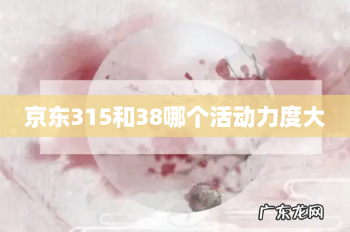 京东315和38哪个活动力度大
