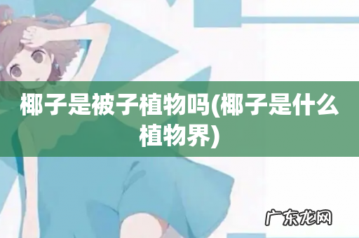 椰子是什么植物界 椰子是被子植物吗