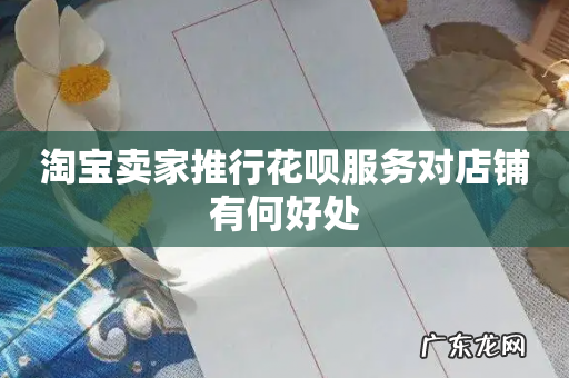 淘宝卖家推行花呗服务对店铺有何好处