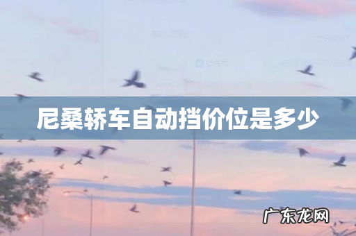 尼桑轿车自动挡价位是多少