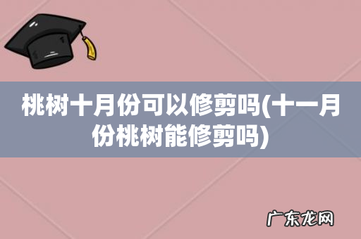 十一月份桃树能修剪吗 桃树十月份可以修剪吗