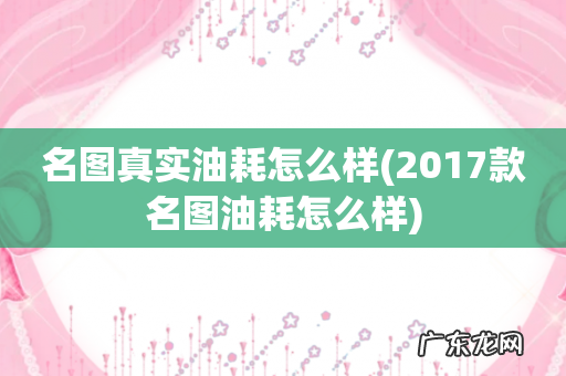 2017款名图油耗怎么样 名图真实油耗怎么样