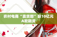农村电商“卖货郎”获10亿元A轮融资