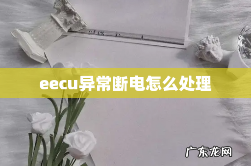 eecu异常断电怎么处理