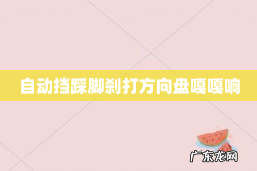 自动挡踩脚刹打方向盘嘎嘎响
