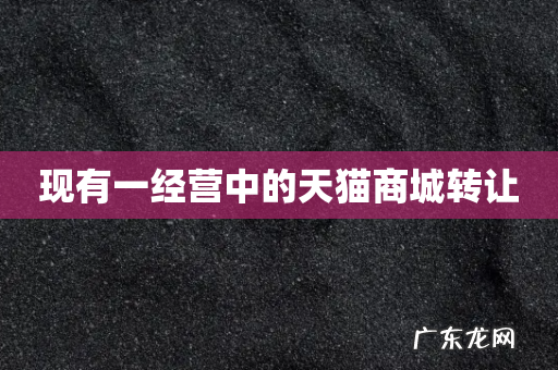 现有一经营中的天猫商城转让