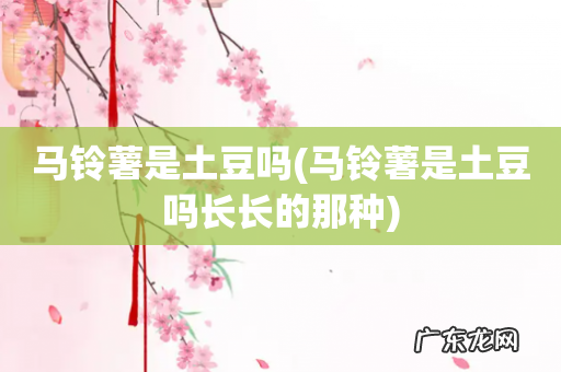 马铃薯是土豆吗长长的那种 马铃薯是土豆吗