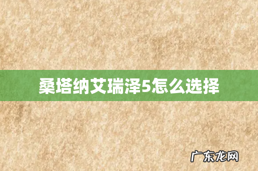 桑塔纳艾瑞泽5怎么选择