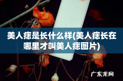 美人痣长在哪里才叫美人痣图片 美人痣是长什么样