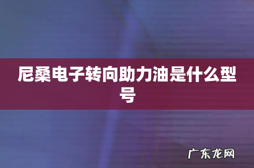 尼桑电子转向助力油是什么型号