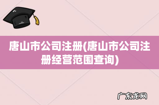 唐山市公司注册经营范围查询 唐山市公司注册