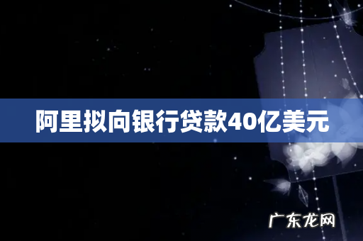 阿里拟向银行贷款40亿美元