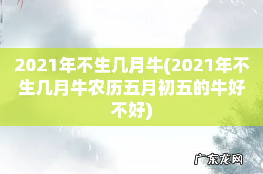2021年不生几月牛农历五月初五的牛好不好 2021年不生几月牛