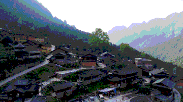 广西岩滩库区风水宝地风光图 广西金秀六巷大岭山风水宝地