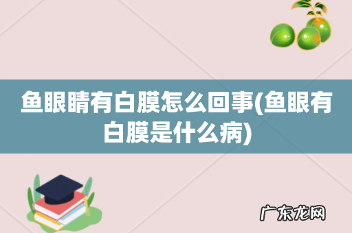 鱼眼有白膜是什么病 鱼眼睛有白膜怎么回事