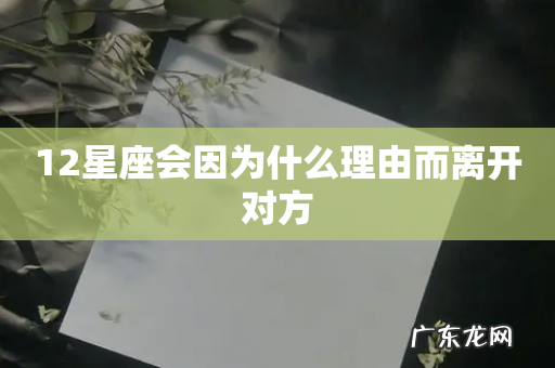 12星座会因为什么理由而离开对方