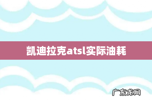 凯迪拉克atsl实际油耗