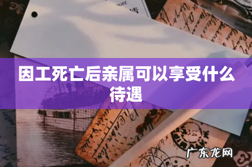 因工死亡后亲属可以享受什么待遇