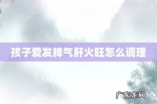 孩子爱发脾气肝火旺怎么调理