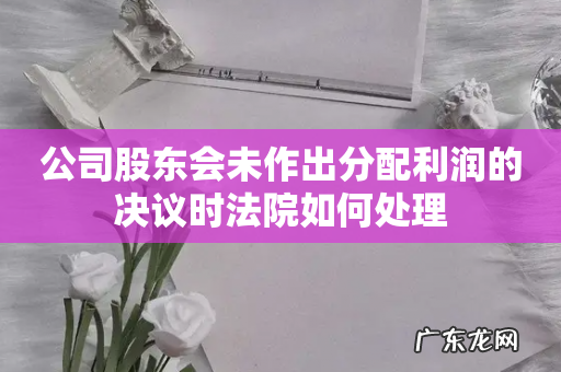 公司股东会未作出分配利润的决议时法院如何处理