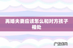 再婚夫妻应该怎么和对方孩子相处