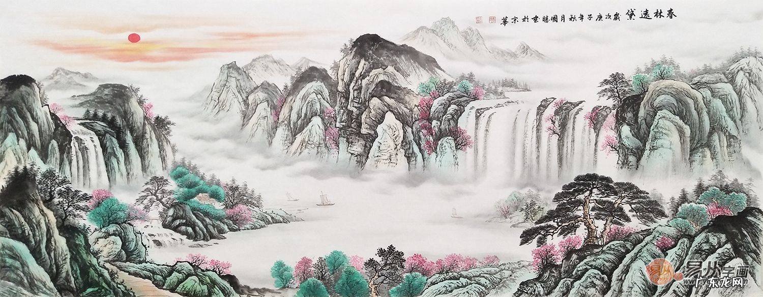 山水画中的雾气怎么画 山间风水画