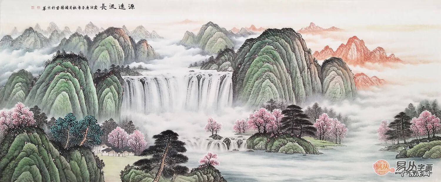 山水画中的雾气怎么画 山间风水画