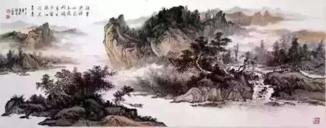 山水画风水有什么讲究 烟雾山水画
