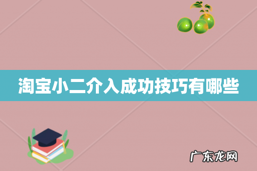 淘宝小二介入成功技巧有哪些
