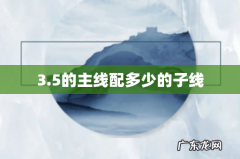 3.5的主线配多少的子线