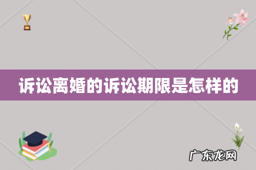 诉讼离婚的诉讼期限是怎样的