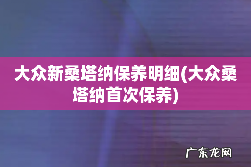 大众桑塔纳首次保养 大众新桑塔纳保养明细