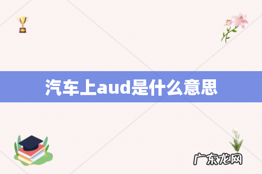 汽车上aud是什么意思