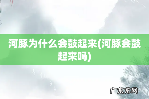 河豚会鼓起来吗 河豚为什么会鼓起来