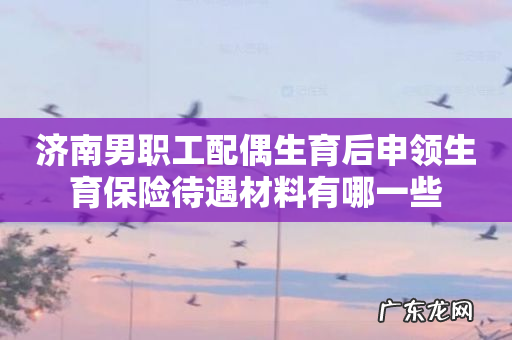 济南男职工配偶生育后申领生育保险待遇材料有哪一些