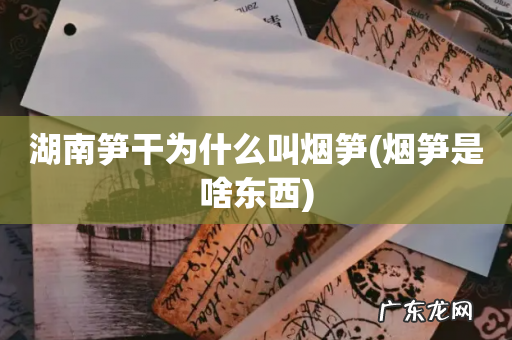 烟笋是啥东西 湖南笋干为什么叫烟笋