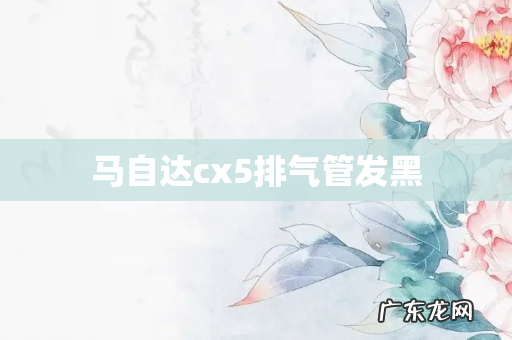 马自达cx5排气管发黑