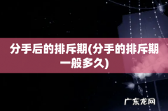 分手的排斥期一般多久 分手后的排斥期